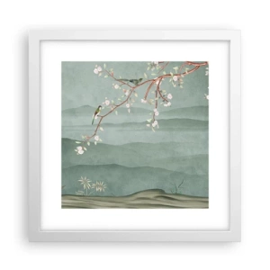 Plakát v bílém rámu - Jaro je tady - 30x30 cm