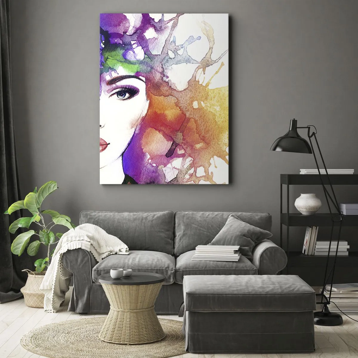 Obraz na plátně - S hlavou v oblacích - 50x70 cm