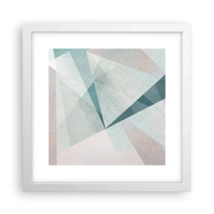 Plakát v bílém rámu - V klidu, ale dynamicky - 30x30 cm