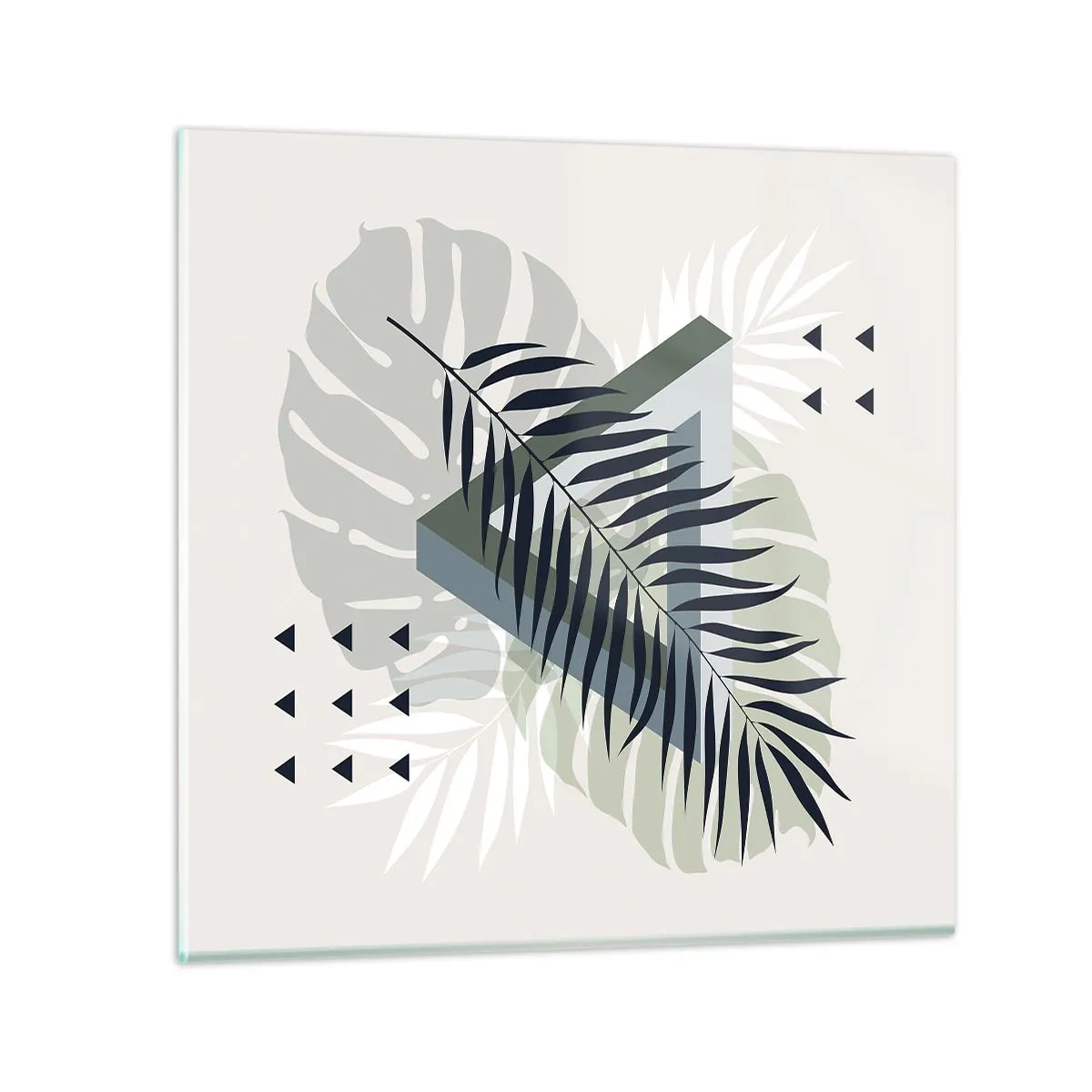 Obraz na skle - Příroda a geometrie – dva řády? - 30x30 cm