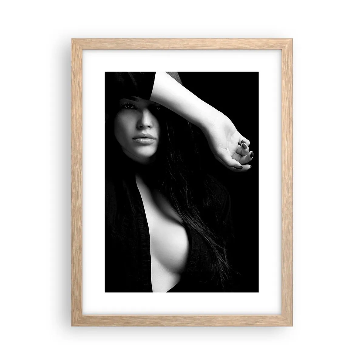 Plakát v rámu světlý dub - Škola svádění - 30x40 cm