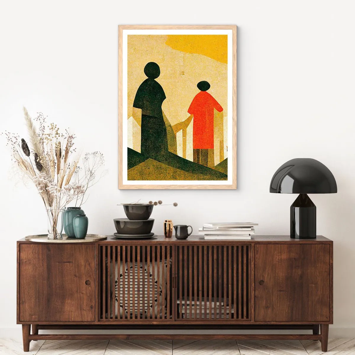 Plakát v rámu světlý dub - Ještě hodně daleko - 40x50 cm