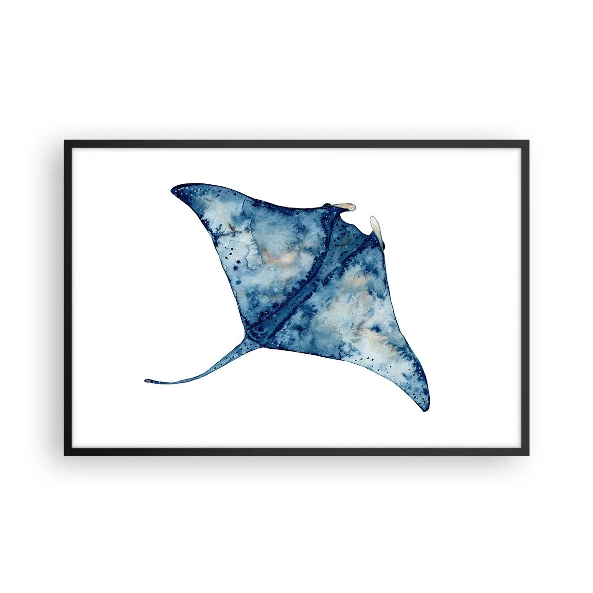 Plakát v černém rámu - Život v modři - 91x61 cm