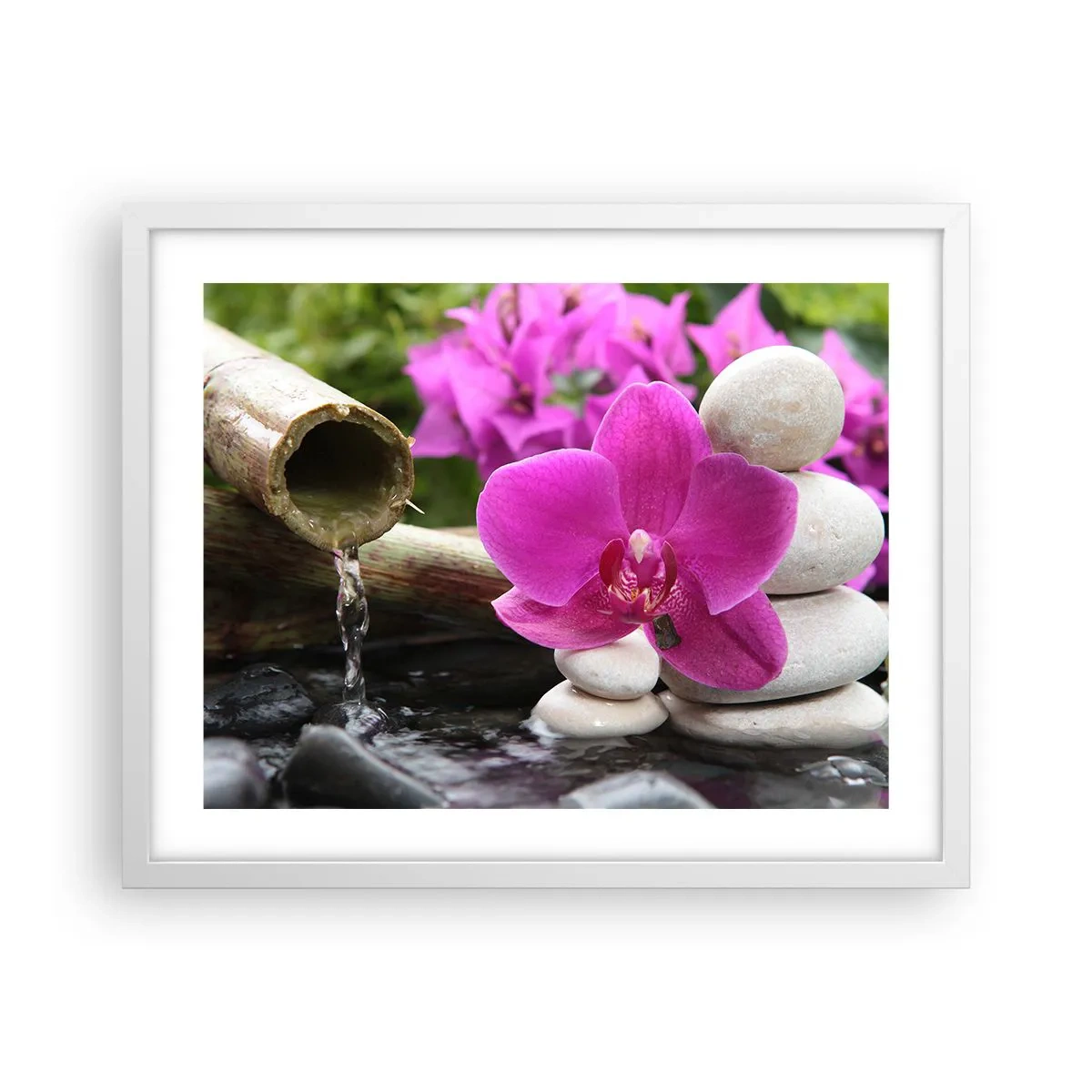 Plakát v bílém rámu - Už odpočíváš - 50x40 cm