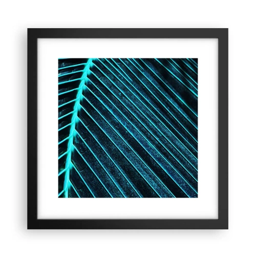 Plakát v černém rámu - Textura zeleně - 30x30 cm