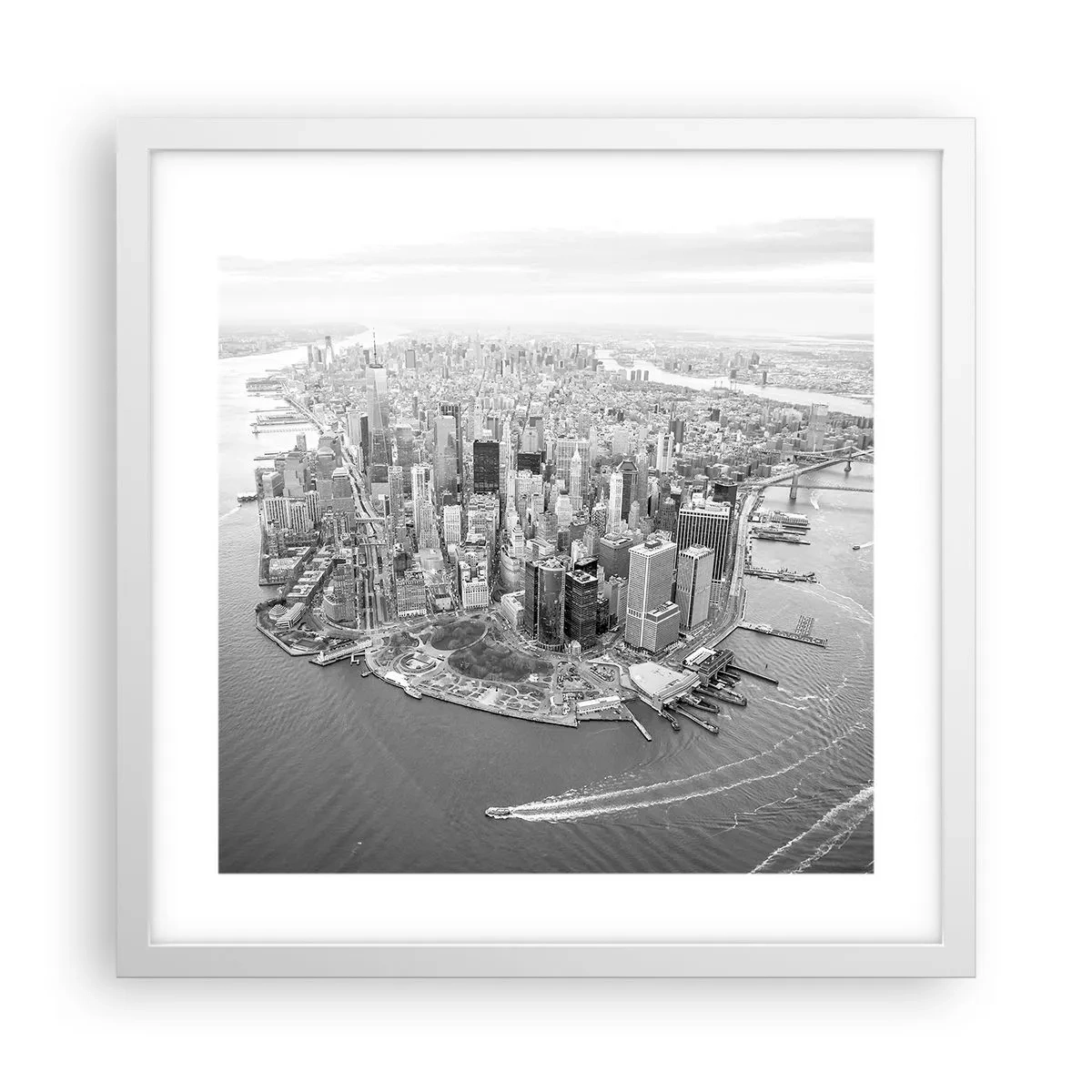 Plakát v bílém rámu - Jak nemilovat? - 40x40 cm