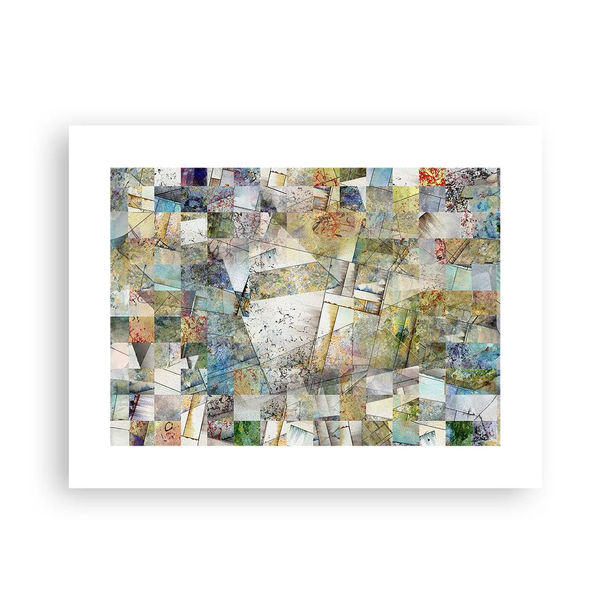 Plakát - Geometrické přeskupení - 40x30 cm