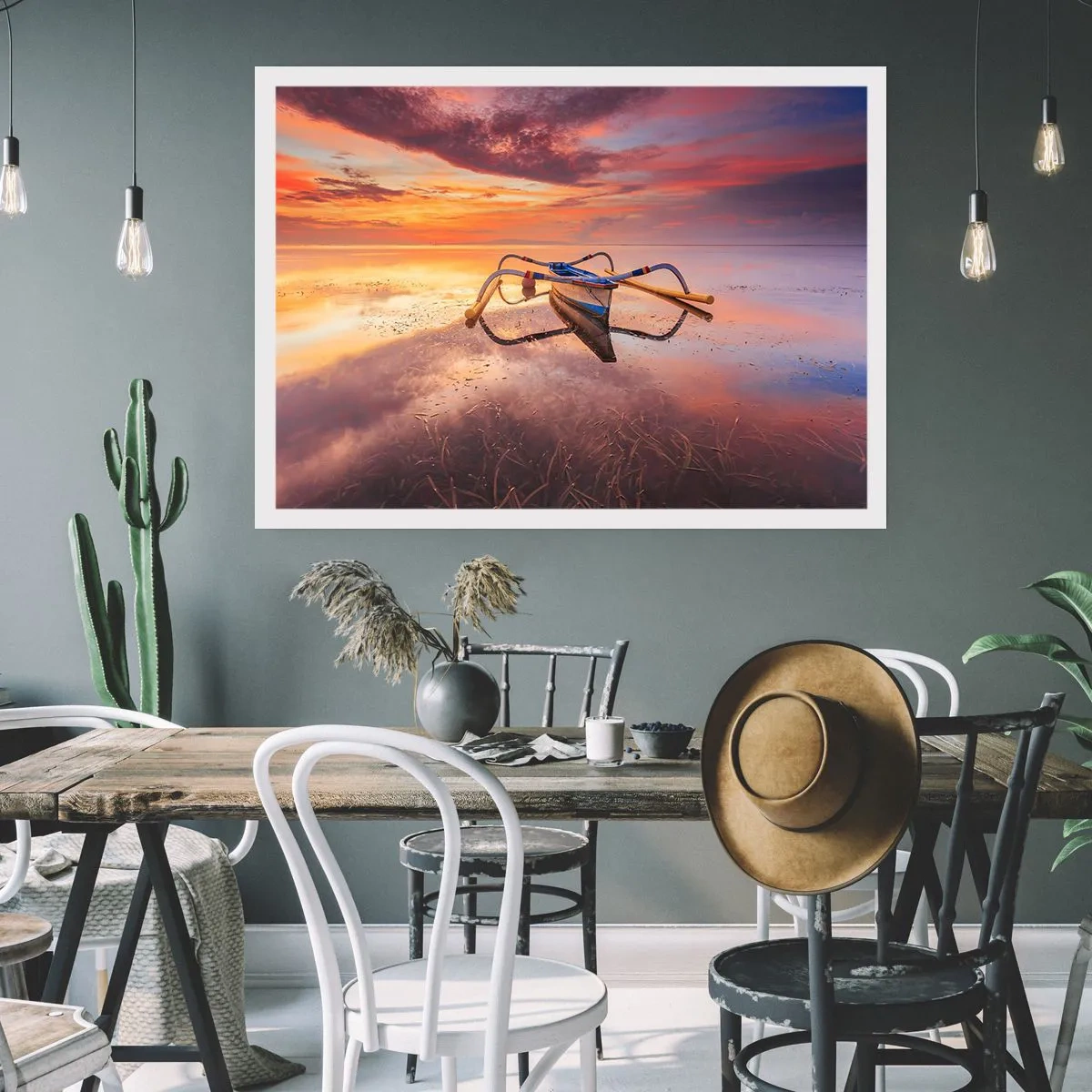 Plakát - Klid tropického večera - 100x70 cm