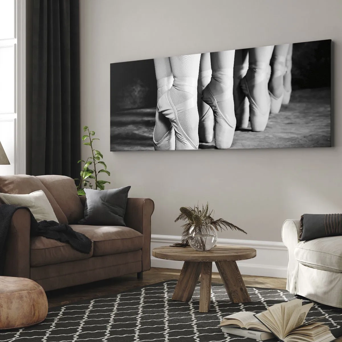 Obraz na plátně - Společně, lehce - 100x40 cm
