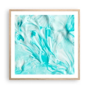 Plakát v rámu světlý dub - Navždy spolu - 60x60 cm