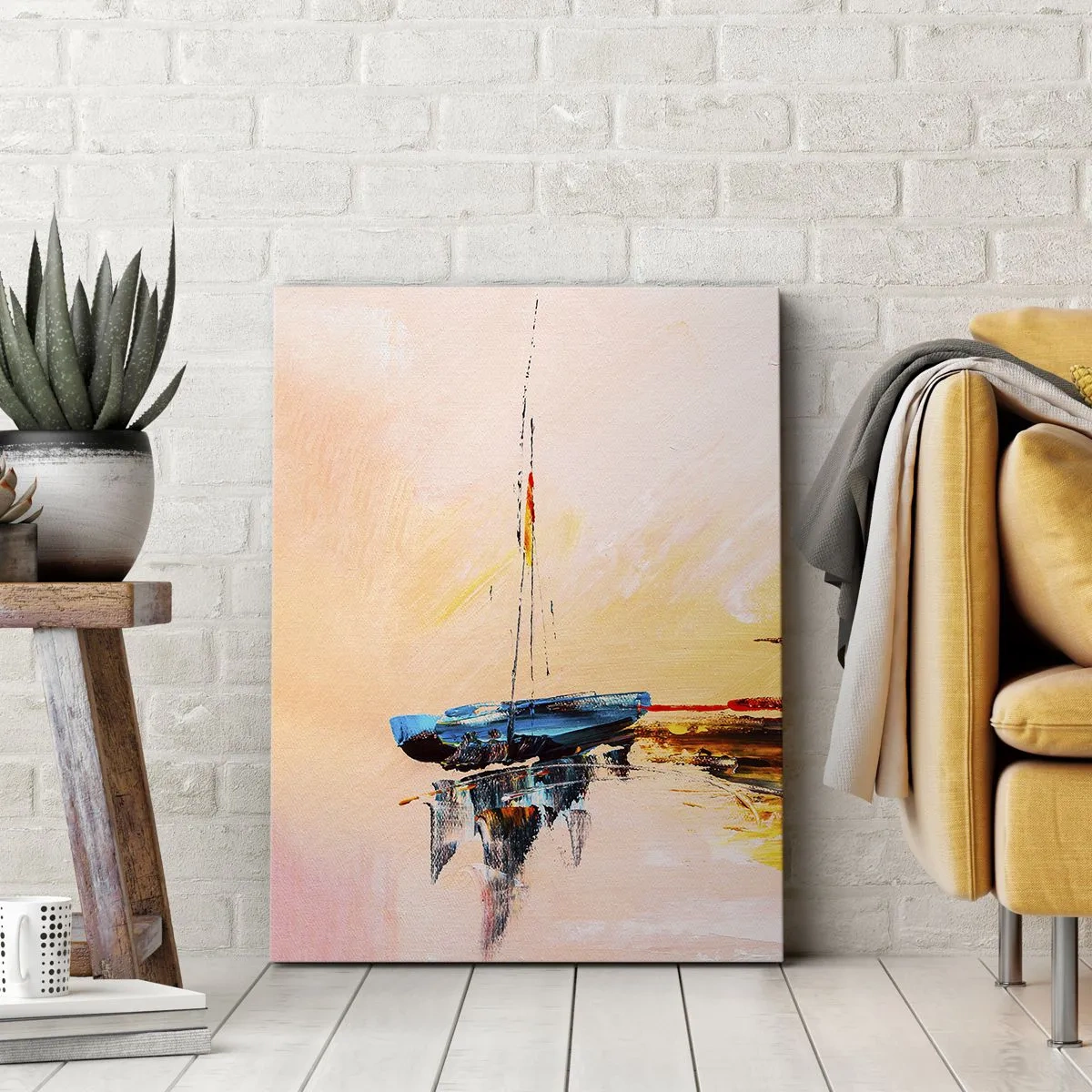 Obraz na plátně - Večer v přístavu - 50x70 cm