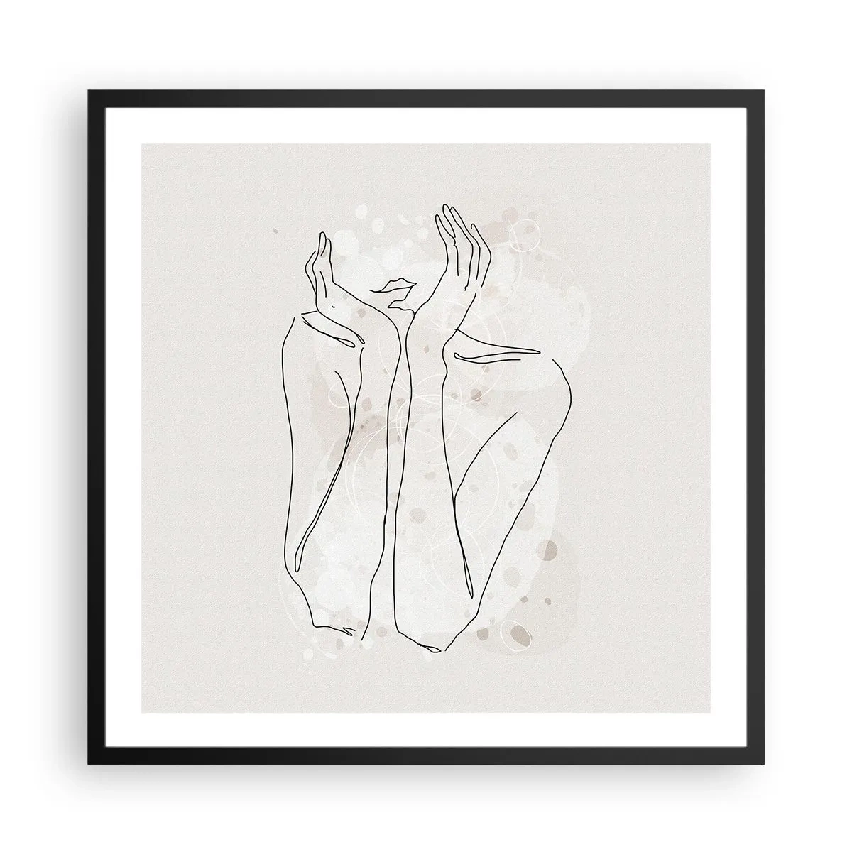 Plakát v černém rámu - Zasněný okamžik - 60x60 cm