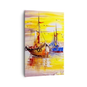 Obraz na plátně - Zasloužený odpočinek v přístavu - 80x120 cm