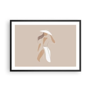Plakát v černém rámu - Móda je zábava - 70x50 cm