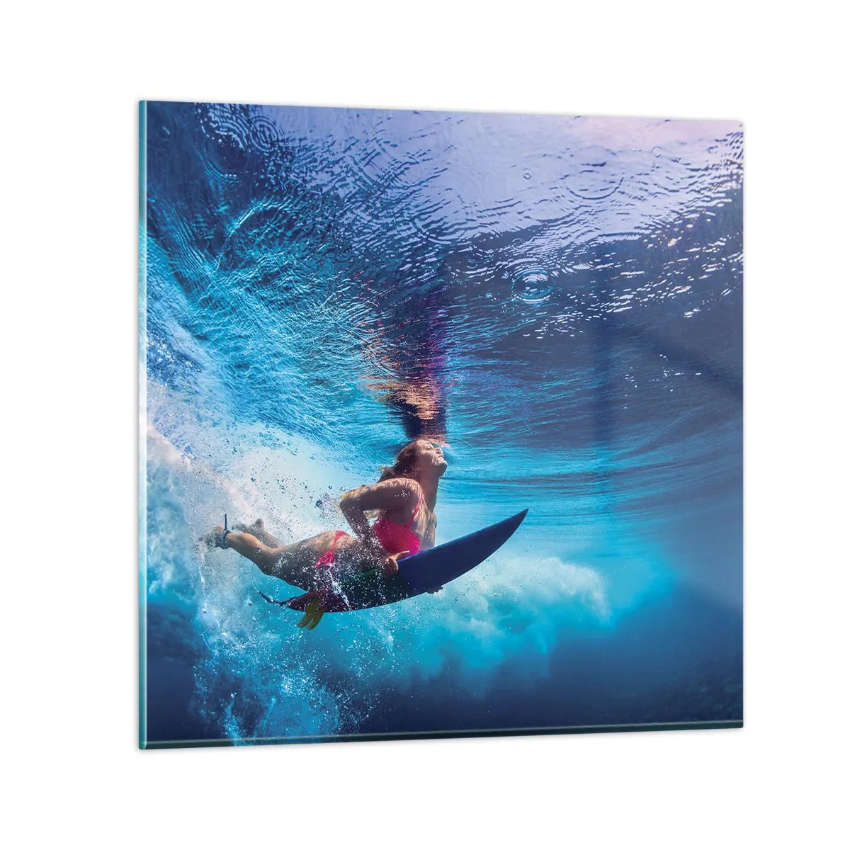 Obraz na skle - Hloubka radosti - 60x60 cm