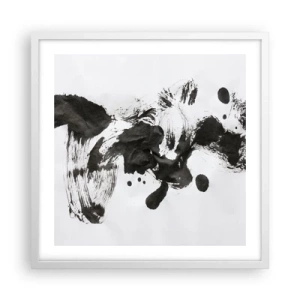Plakát v bílém rámu - Metoda v šílenství? - 50x50 cm