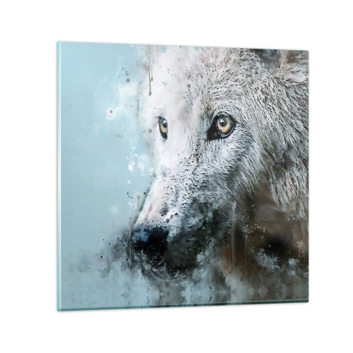 Obraz na skle - Seznamte se s vlčí duší - 60x60 cm