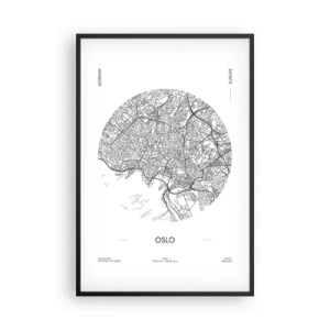 Plakát v černém rámu - Anatomie Osla - 61x91 cm