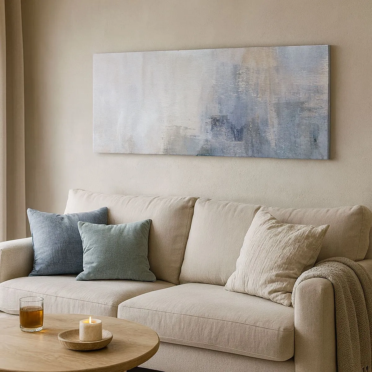 Obraz na plátně - Tóny a akordy barev - 100x40 cm