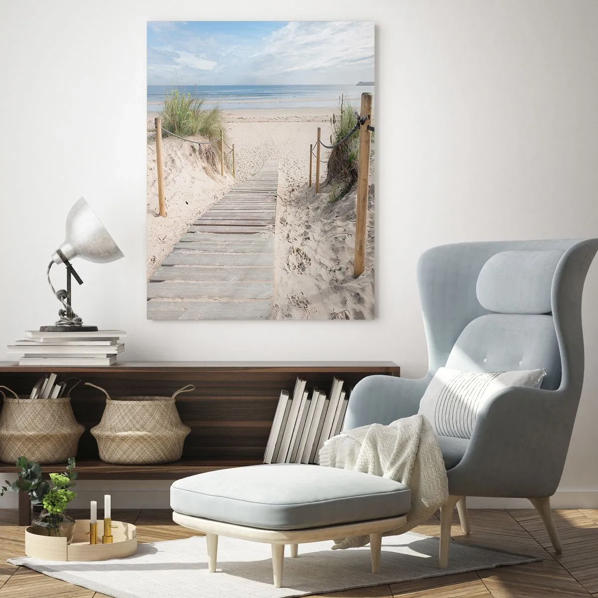 Obraz na skle - Až k horizontu - 50x70 cm