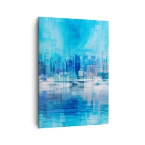 Obraz na plátně - Utopené v modři - 50x70 cm