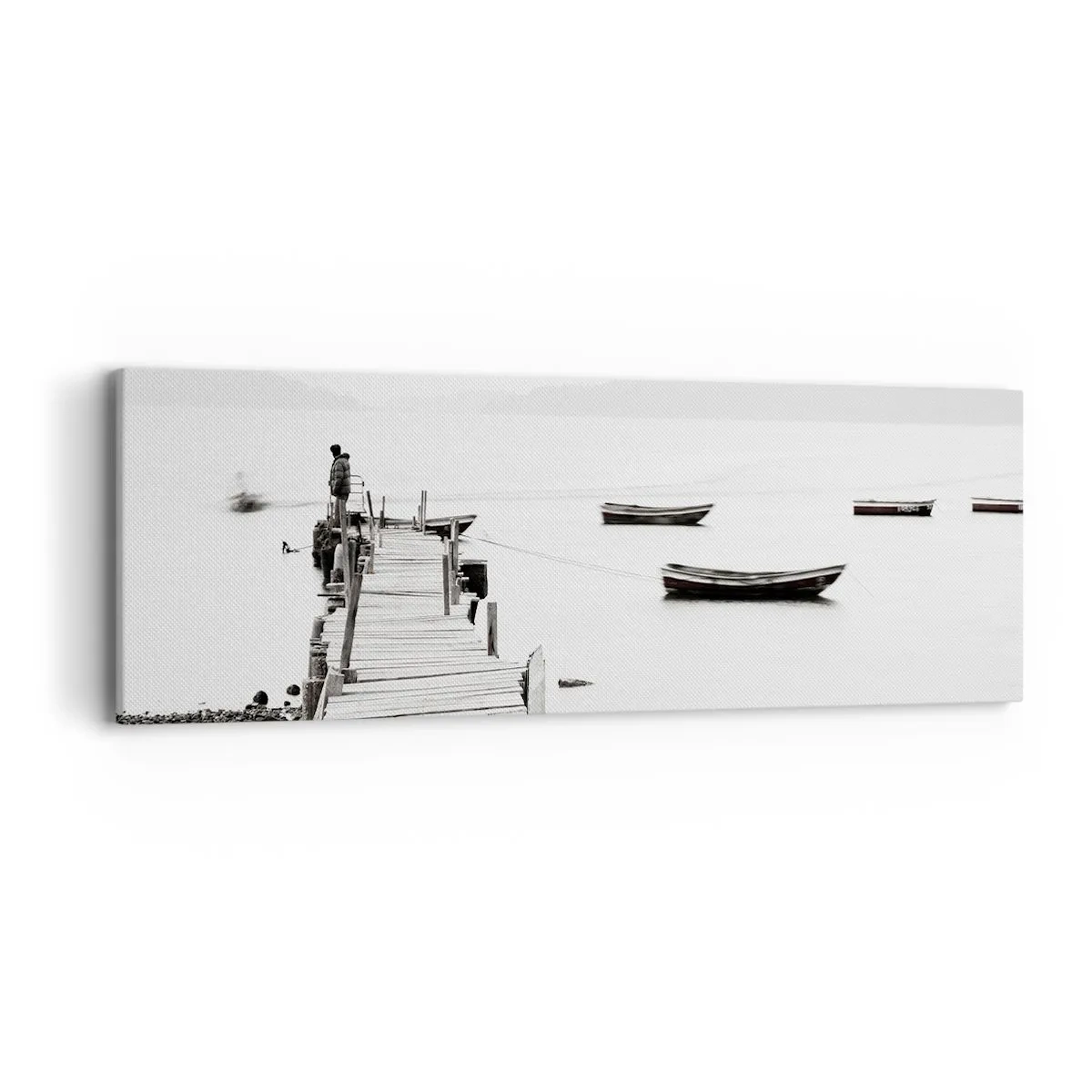 Obraz na plátně - U tiché a čisté vody - 90x30 cm