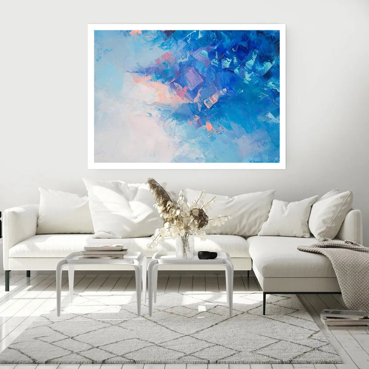 Plakát - Zimní abstrakce - 70x50 cm