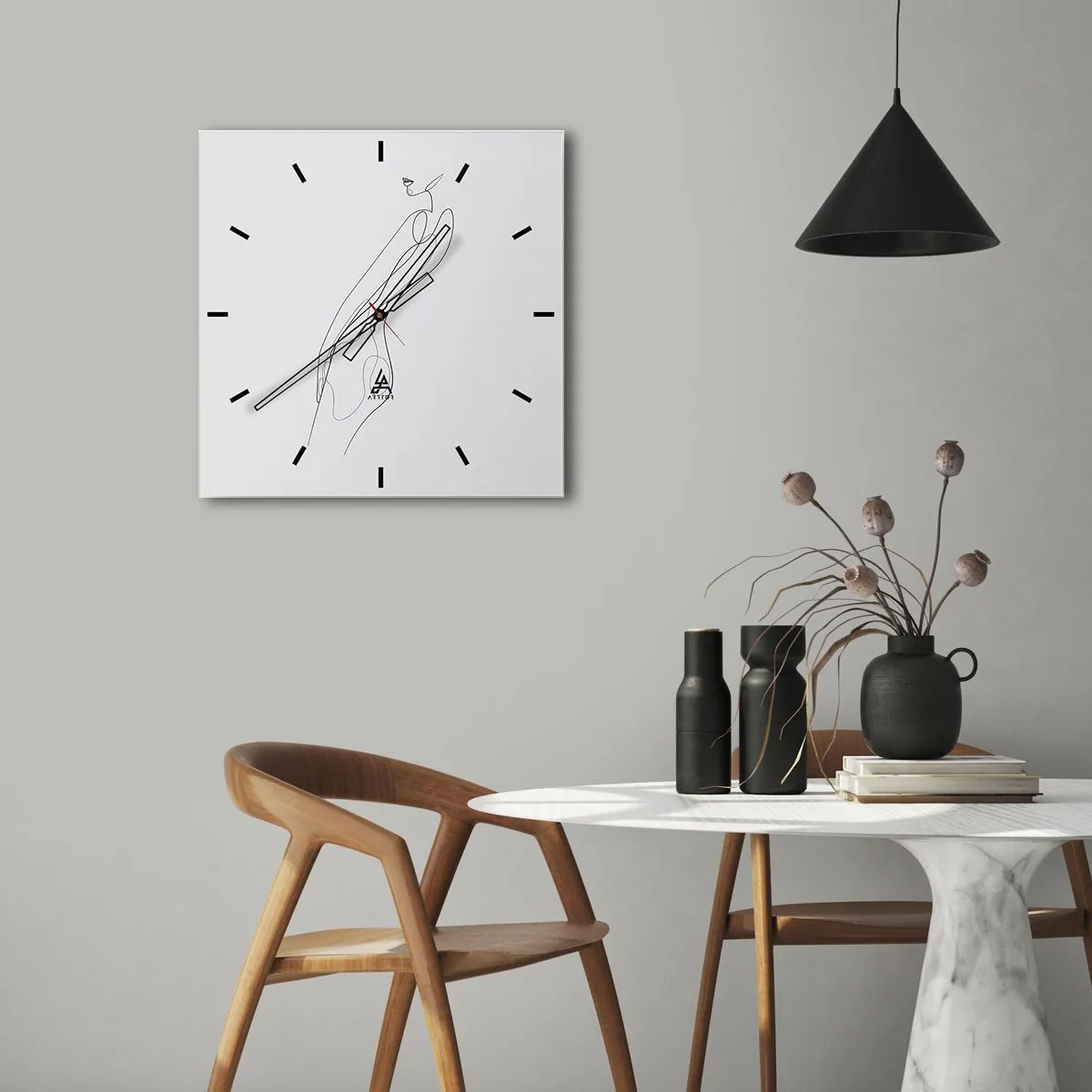 Nástěnné hodiny - Pouze slib - 40x40 cm