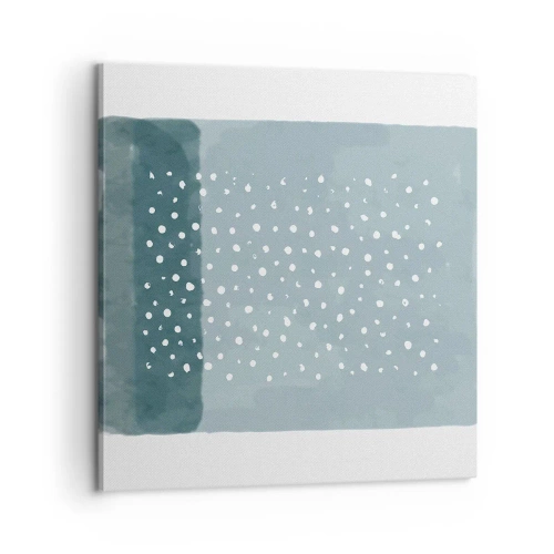 Obraz na plátně - Pěstováno na modři - 60x60 cm