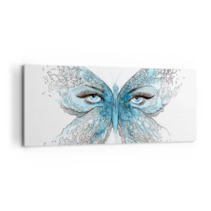 Obraz na plátně - Sýkora modřinka eros - 100x40 cm