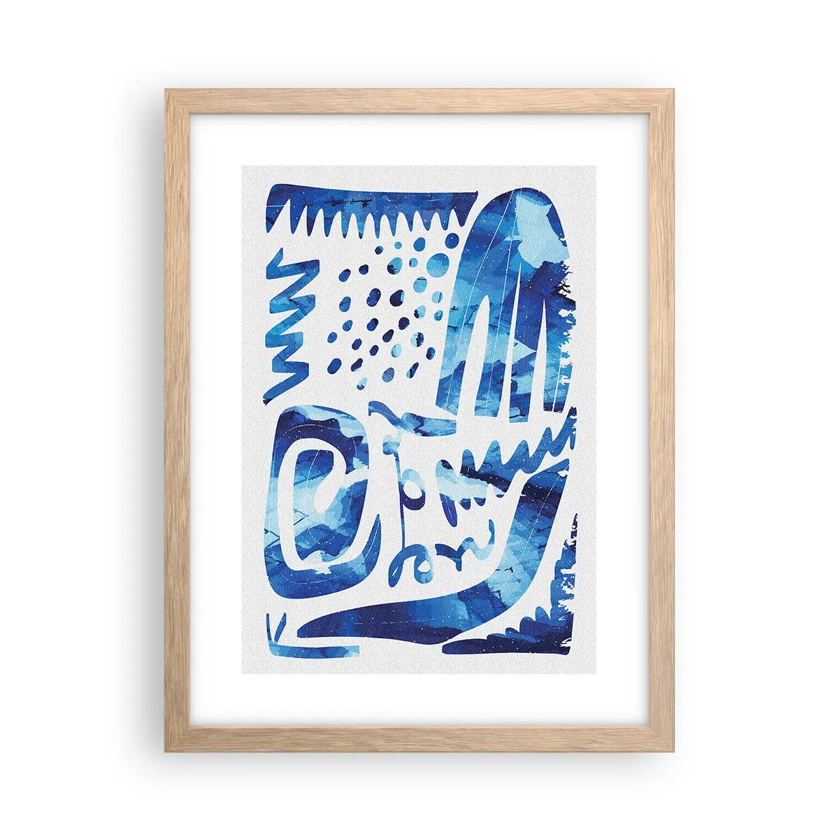 Plakát v rámu světlý dub - Zpět ke kořenům - 30x40 cm