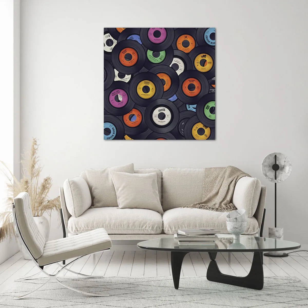 Obraz na skle - Barvy klasiky - 70x70 cm