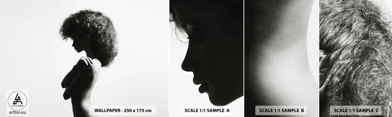 Vzor Fototapety Samolepicí Deluxe Sticker - Jako květina na štíhlém stonku - Žena, Tělo, Modelka - 100x30 cm