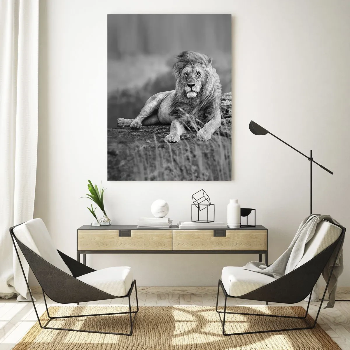 Obraz na skle - Královská siesta - 50x70 cm