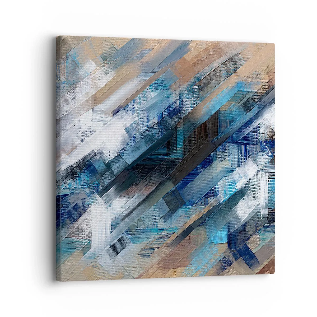 Obraz na plátně - Na modrém úkosu - 30x30 cm