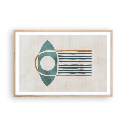 Plakát v rámu světlý dub - Znaky a rituály - 91x61 cm