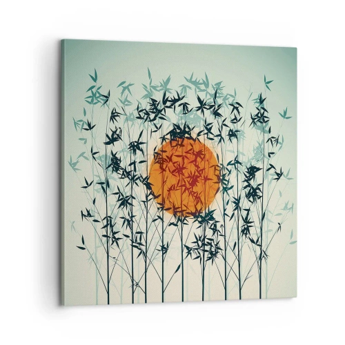 Obraz na plátně - Japonské slunce - 60x60 cm