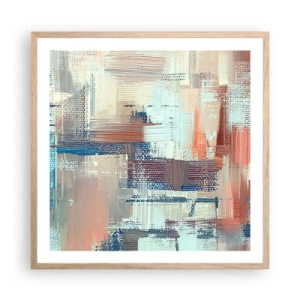 Plakát v rámu světlý dub - Dostat se ke světlu - 60x60 cm
