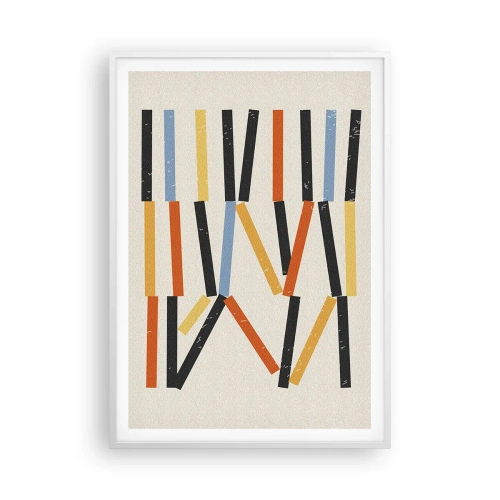 Plakát v bílém rámu - Kompozice na úrovni - 70x100 cm