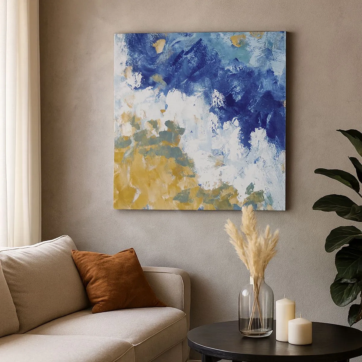 Obraz na plátně - Tanec živlů - 30x30 cm