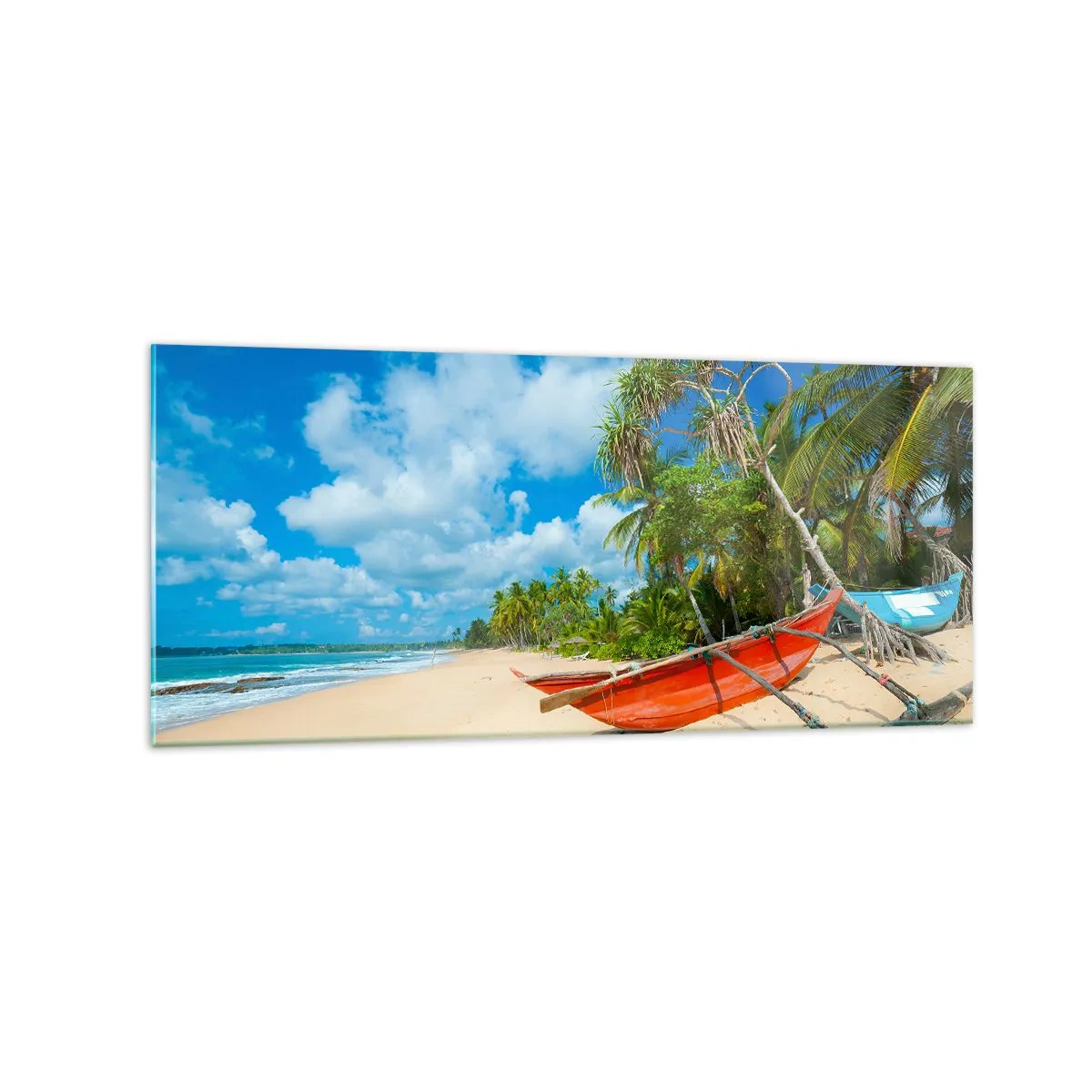 Obraz na skle - Kouzlo tropů - 120x50 cm