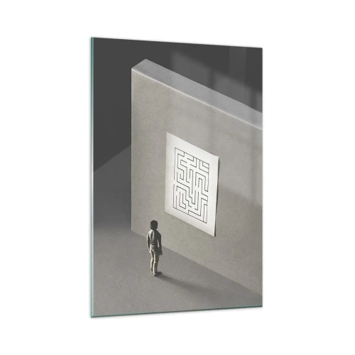 Obraz na skle - Kde to ale jsem? - 80x120 cm