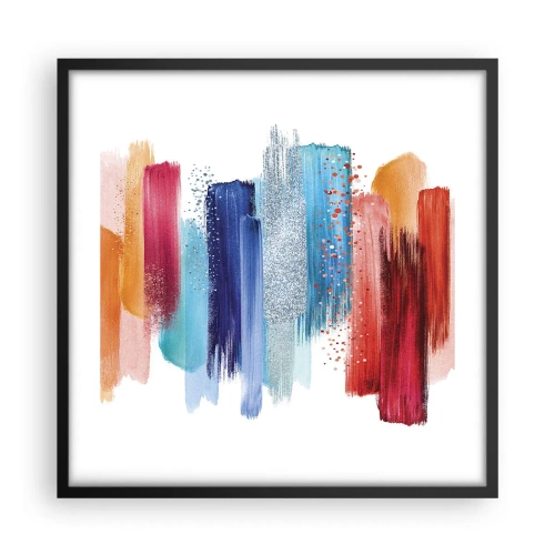 Plakát v černém rámu - Nahoru a dolů - 50x50 cm