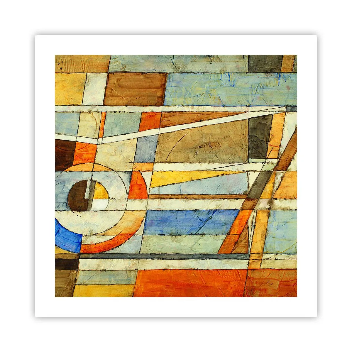 Plakát - Kubismus na stavbě - 50x50 cm