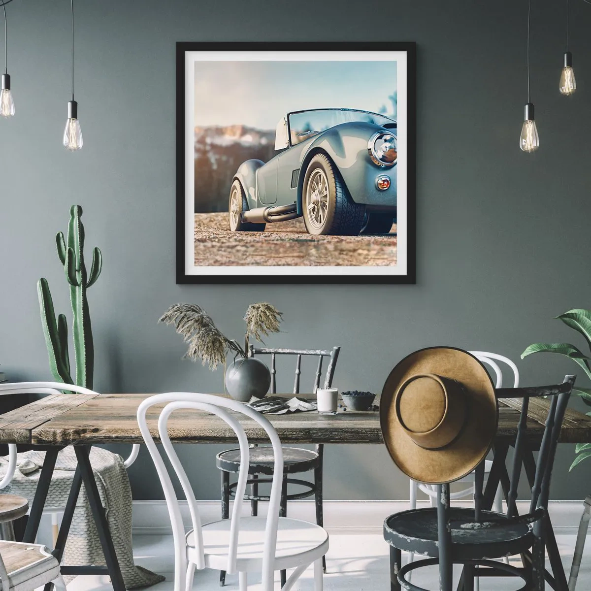 Plakát v černém rámu - Protože na stylu záleží - 40x40 cm