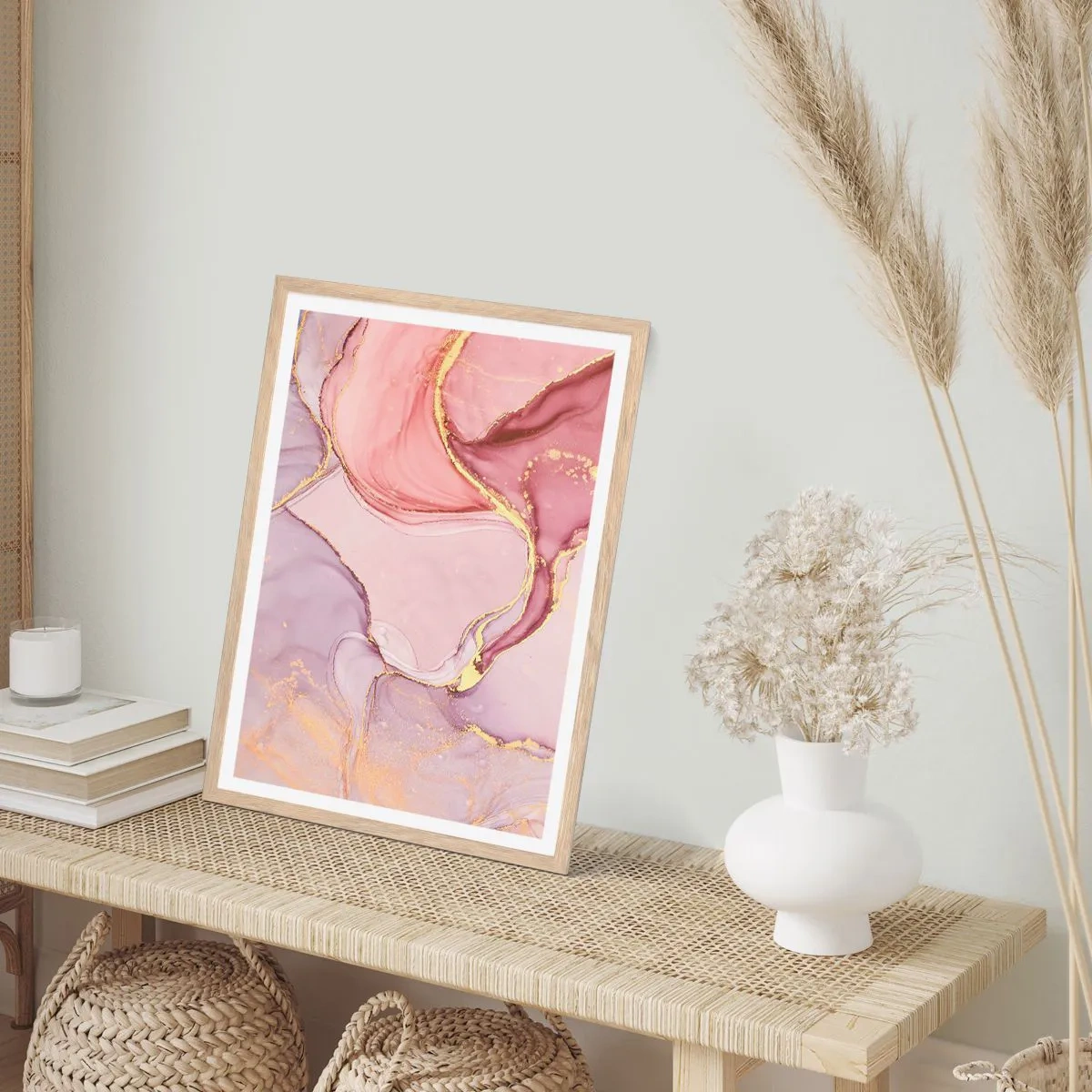 Plakát v rámu světlý dub - Mazlení barev - 70x100 cm