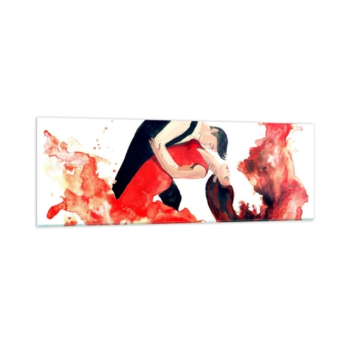 Obraz na skle - Tango - smyslná vlna - 90x30 cm