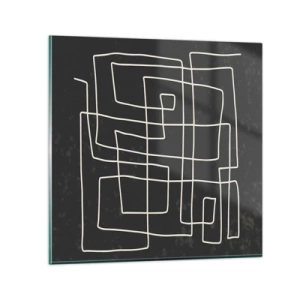 Obraz na skle - Není to tak jednoduché - 30x30 cm