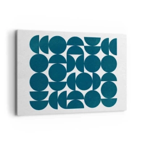 Obraz na plátně - Kruhy a půlkruhy - 100x70 cm