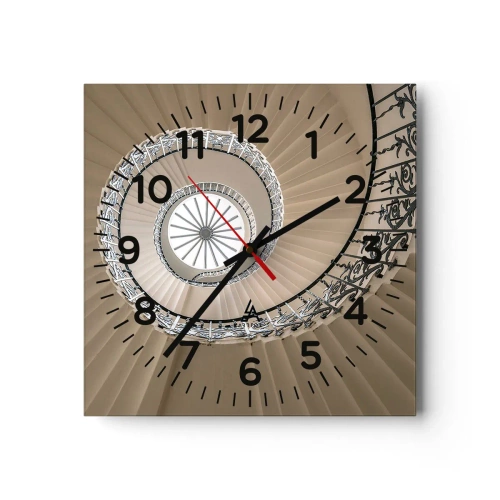 Nástěnné hodiny - Uvnitř mušle - 40x40 cm